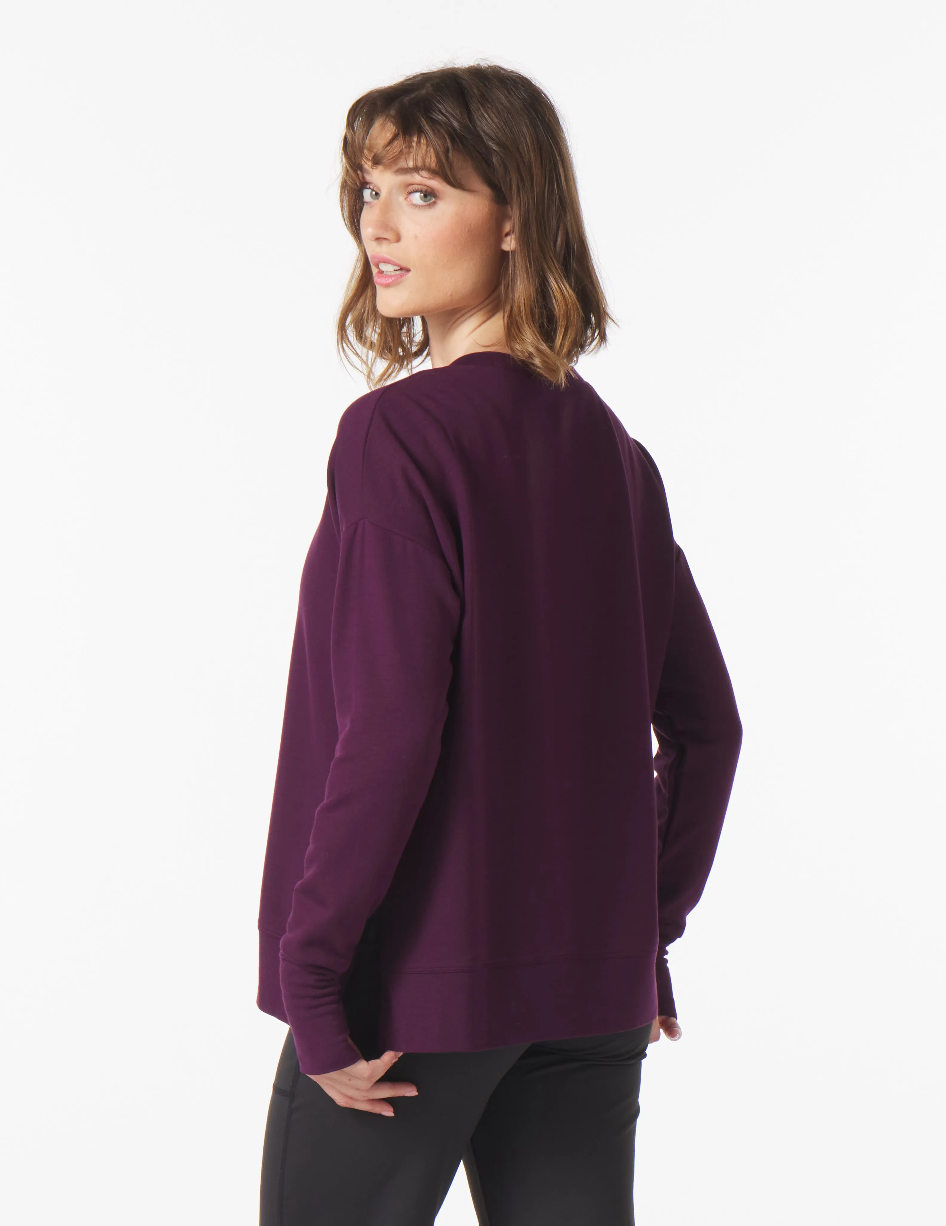 Lounge Long Sleeve: Mulberry