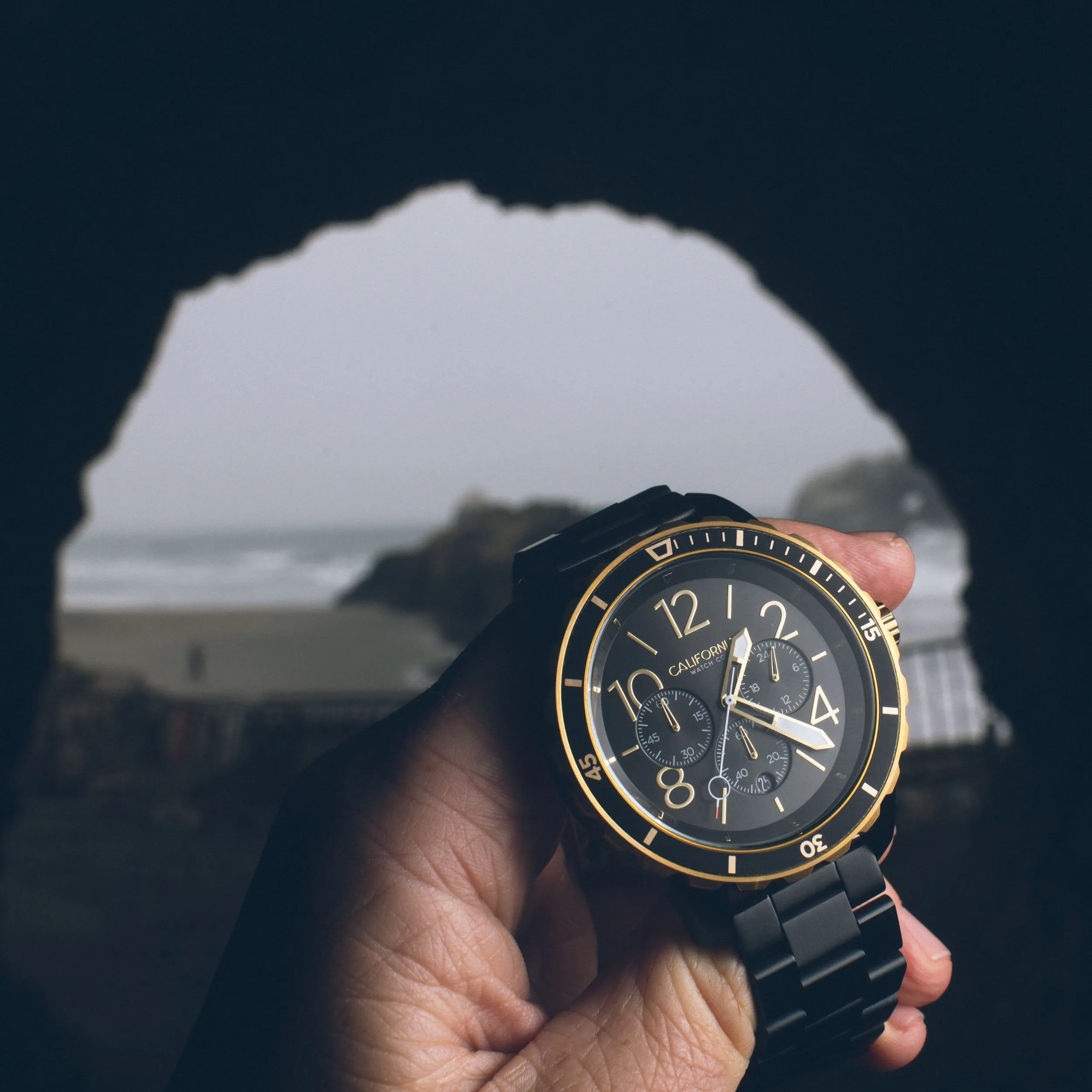 Mavericks Chrono SS All Black Gold