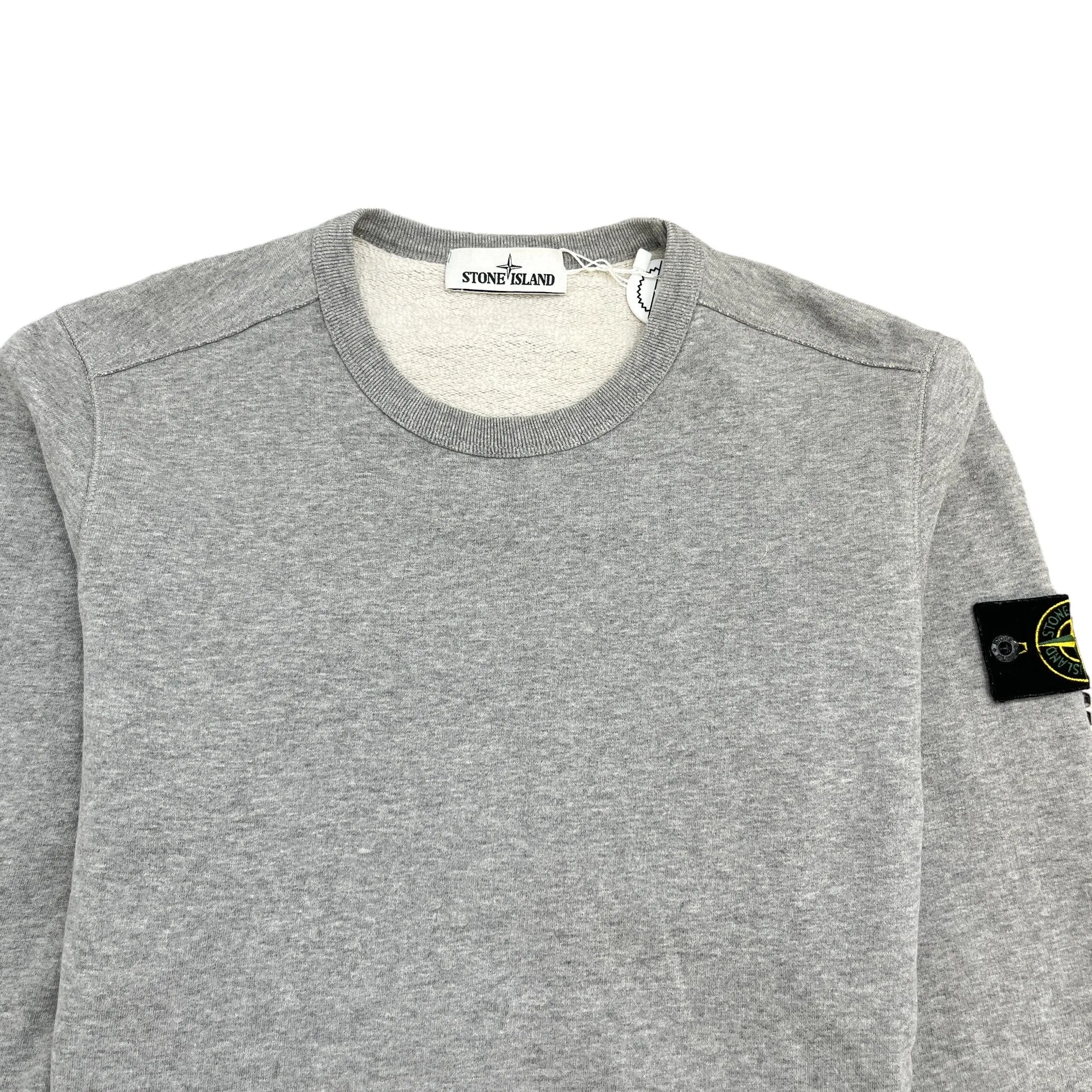 Men's Applique Logo Sweatshirt Grey Size M