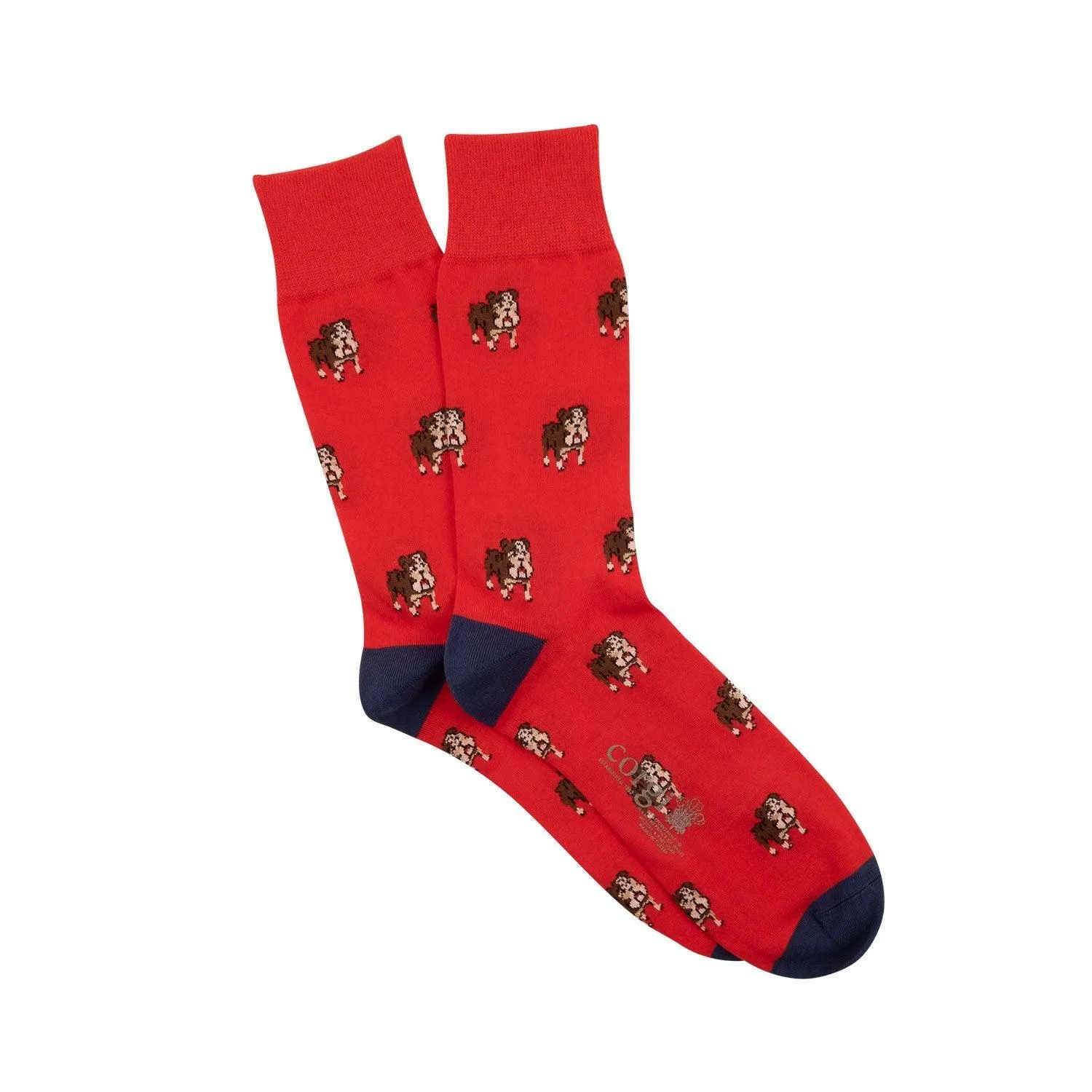 Men's Bulldog Cotton Socks