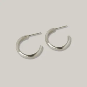 MEREWIF JANE HOOPS - STERLING SILVER