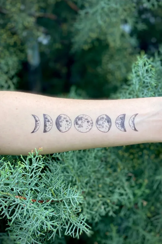 moon magic temporary tattoo