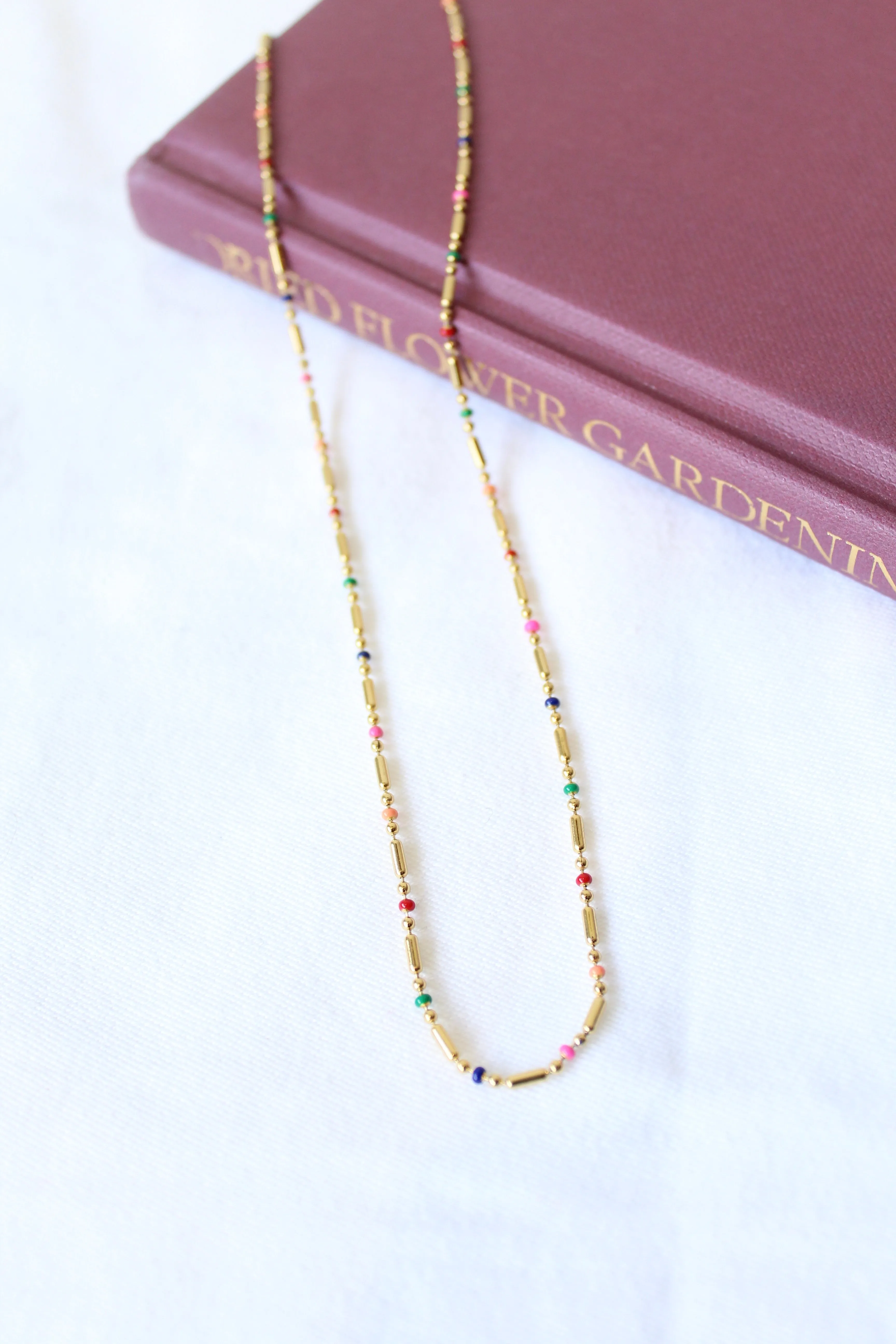 Nezira Rainbow Necklace Indigo Muse