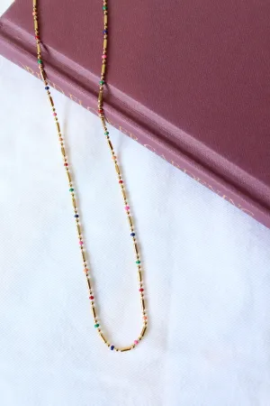 Nezira Rainbow Necklace Indigo Muse