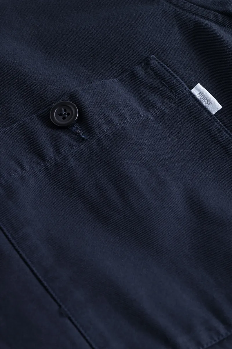 Norse Standard Twill Overshirt - Dark Navy