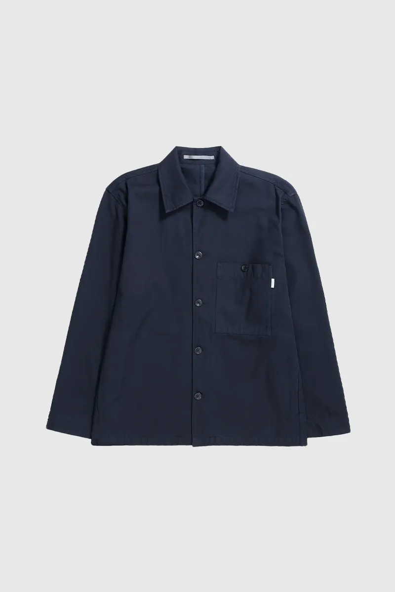 Norse Standard Twill Overshirt - Dark Navy