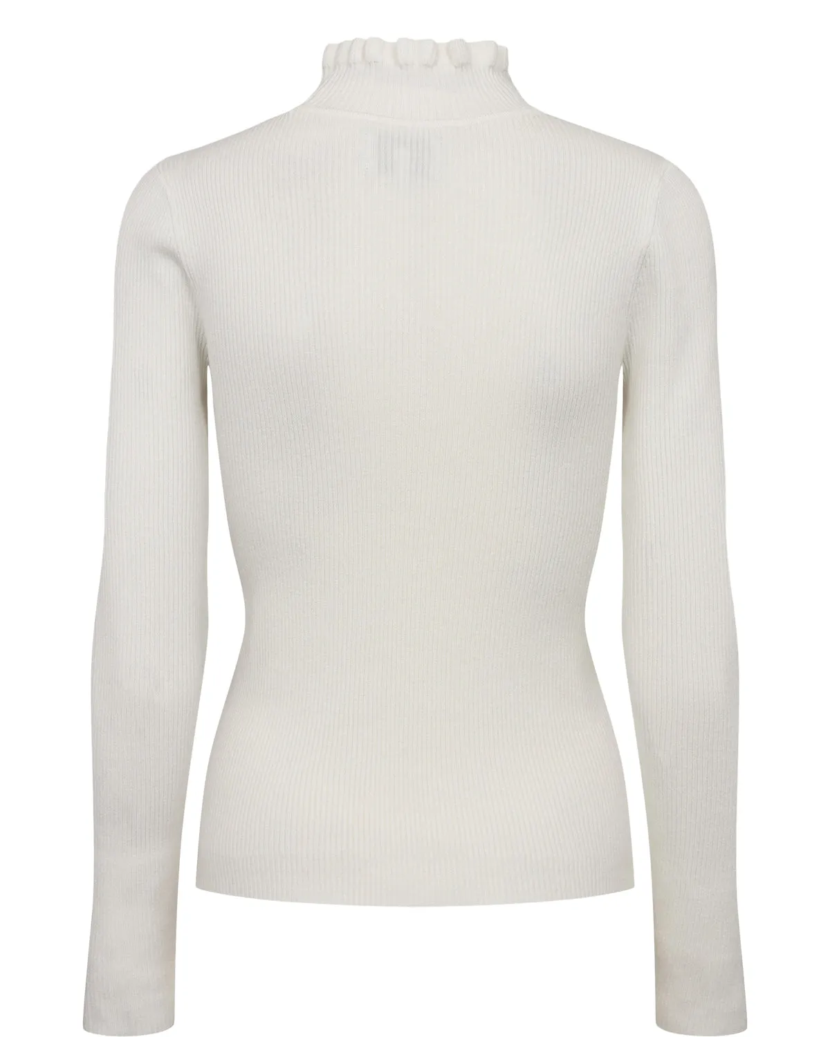 Numph Nusidanu Highneck Pullover in Cloud Dancer