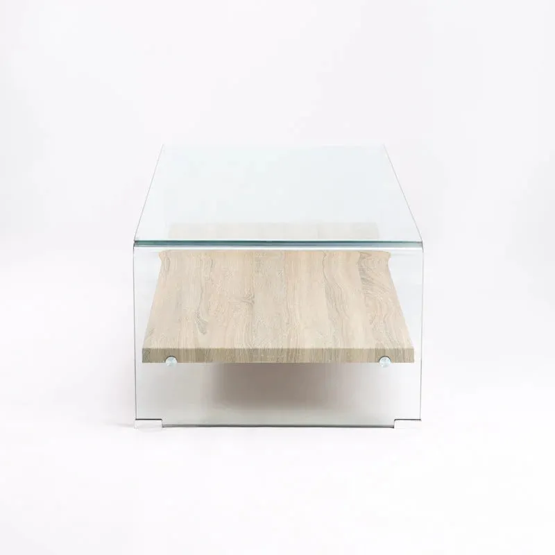 PORT 120x60cm 12MM TEMPERED GLASS COFFEE TABLE