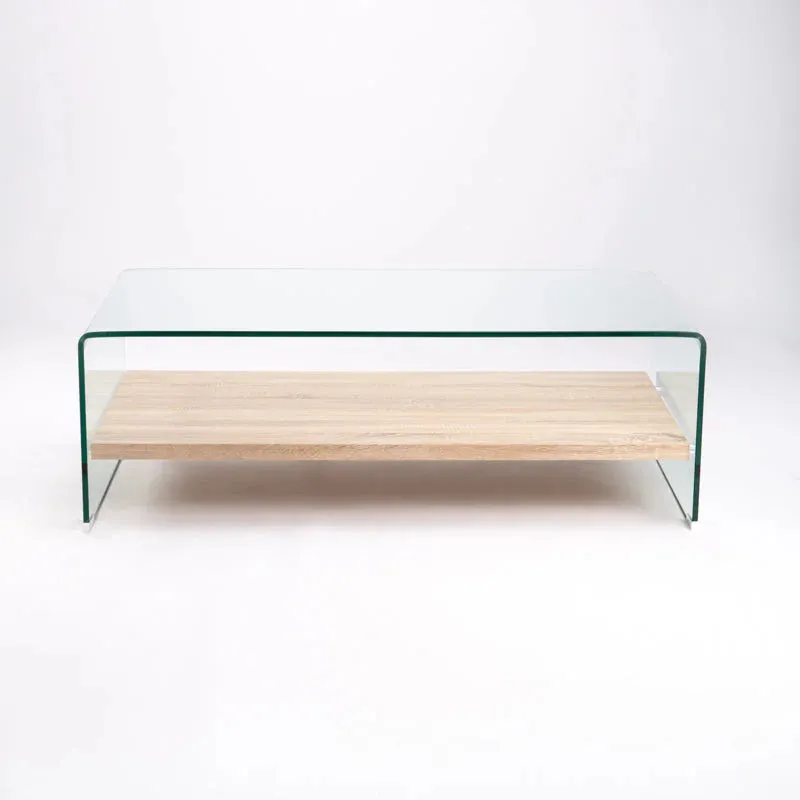 PORT 120x60cm 12MM TEMPERED GLASS COFFEE TABLE