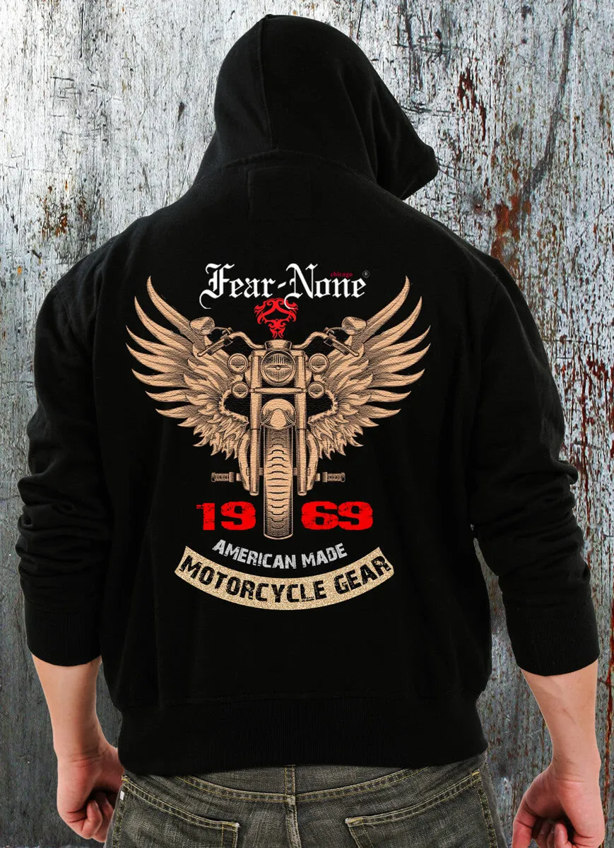 "1969 Golden Wings" Biker Hoodie