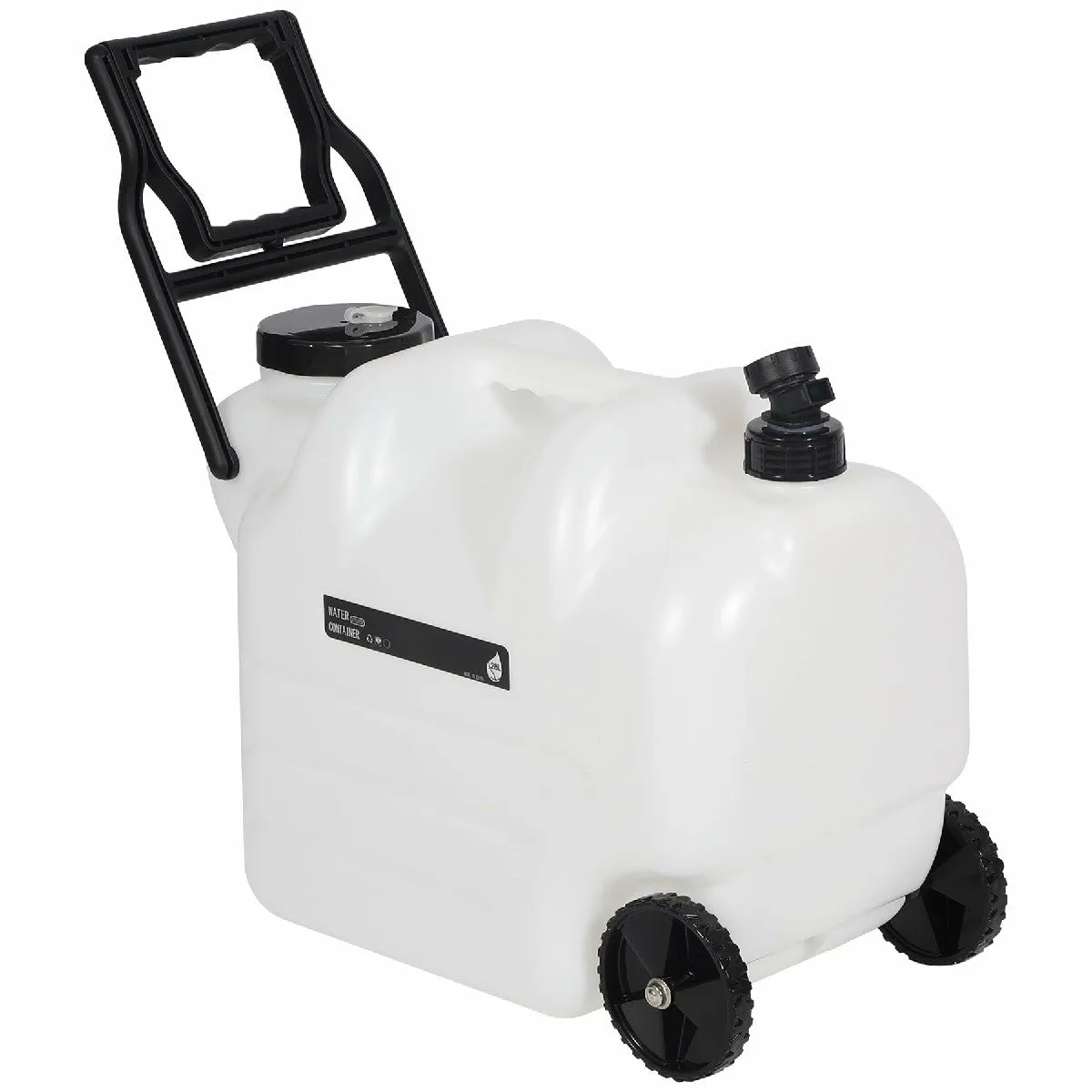 REDCAMP 7.4 Gallon Water Container with Wheels & Folding Handle