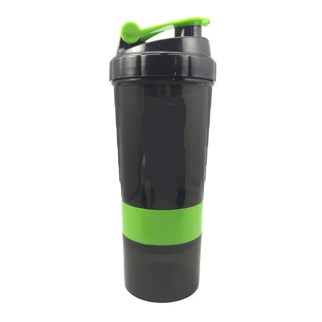 Shaker Water Bottle Outer Plastic Inner Steel 500ml Dishwasher Safe