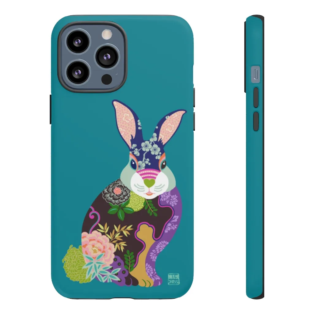 THE PEONY RABBIT Chinese Zodiac Phone Case