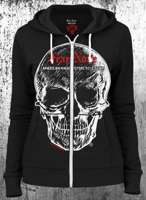 Womens American "Big Skull" Hoodie