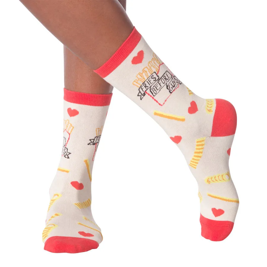 Women's Fries Before Guys Socks