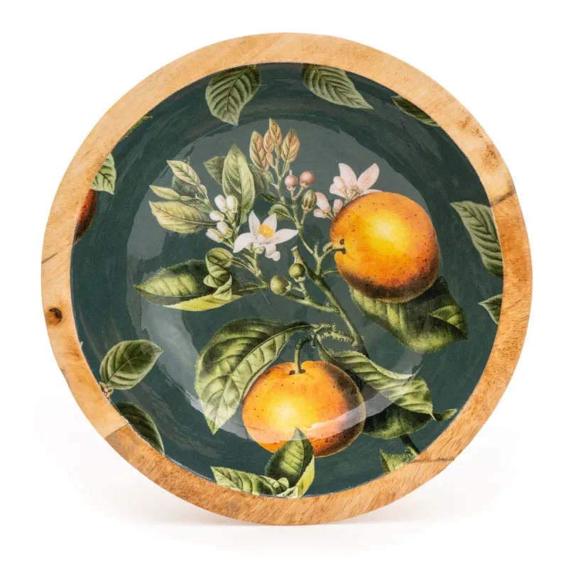 Wooden Bowl (Orange Blossom)